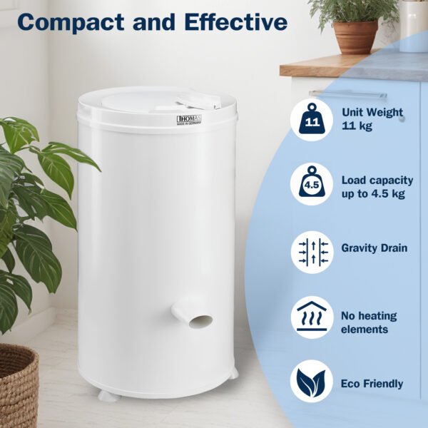 Thomas 2800SD 4.5KG Gravity Drain Spin Dryer - Image 3