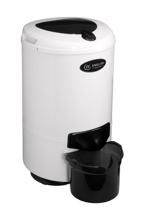 English Electric White/Black Gravity Drain Spin Dryer 428009EEP 4.2kg - Image 3